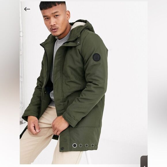 Only & Sons Parka With Fleece Lined Hood